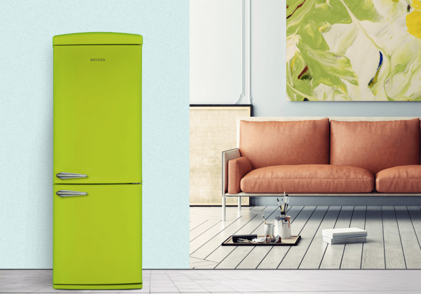 Do you like retro? These Becken refrigerators are an alternative to give a vintage touch in the kitchen